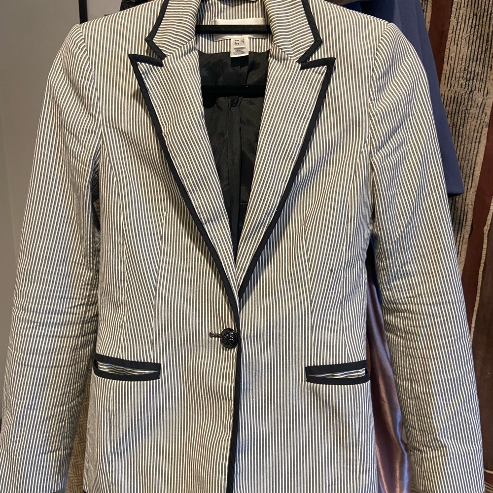 MANGO Woman cotton suit jacket